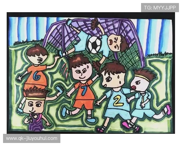 黑笔描绘绿茵激情展现足球运动之美与力量的艺术画作